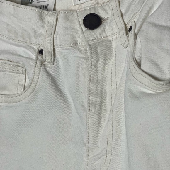 New Cotton On Stretch Straight Leg White Jeans Denim Size 2 - Picture 11 of 12